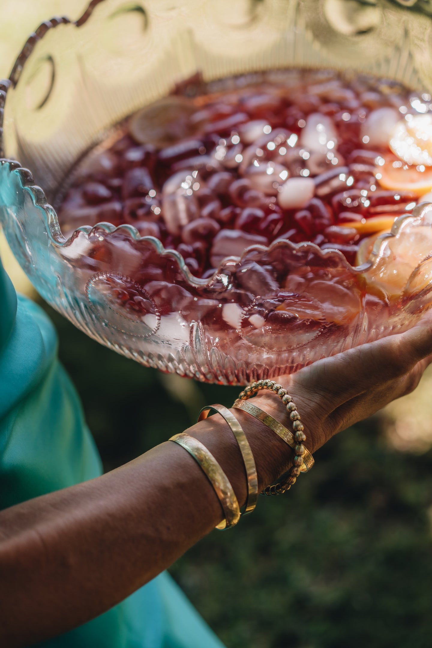 Holiday Aperol Spritz Punch Bowl