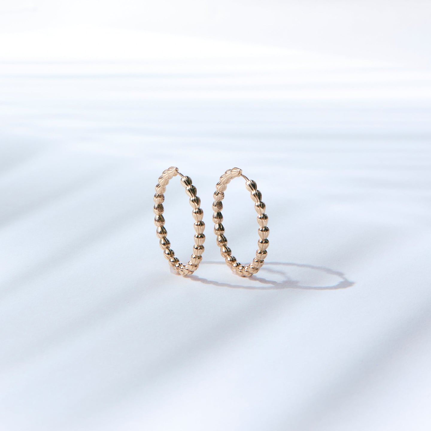 Lei Pikake Hoop Earrings - Large