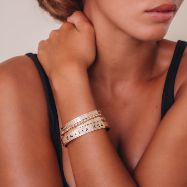 Lei Pikake Bangle - Small