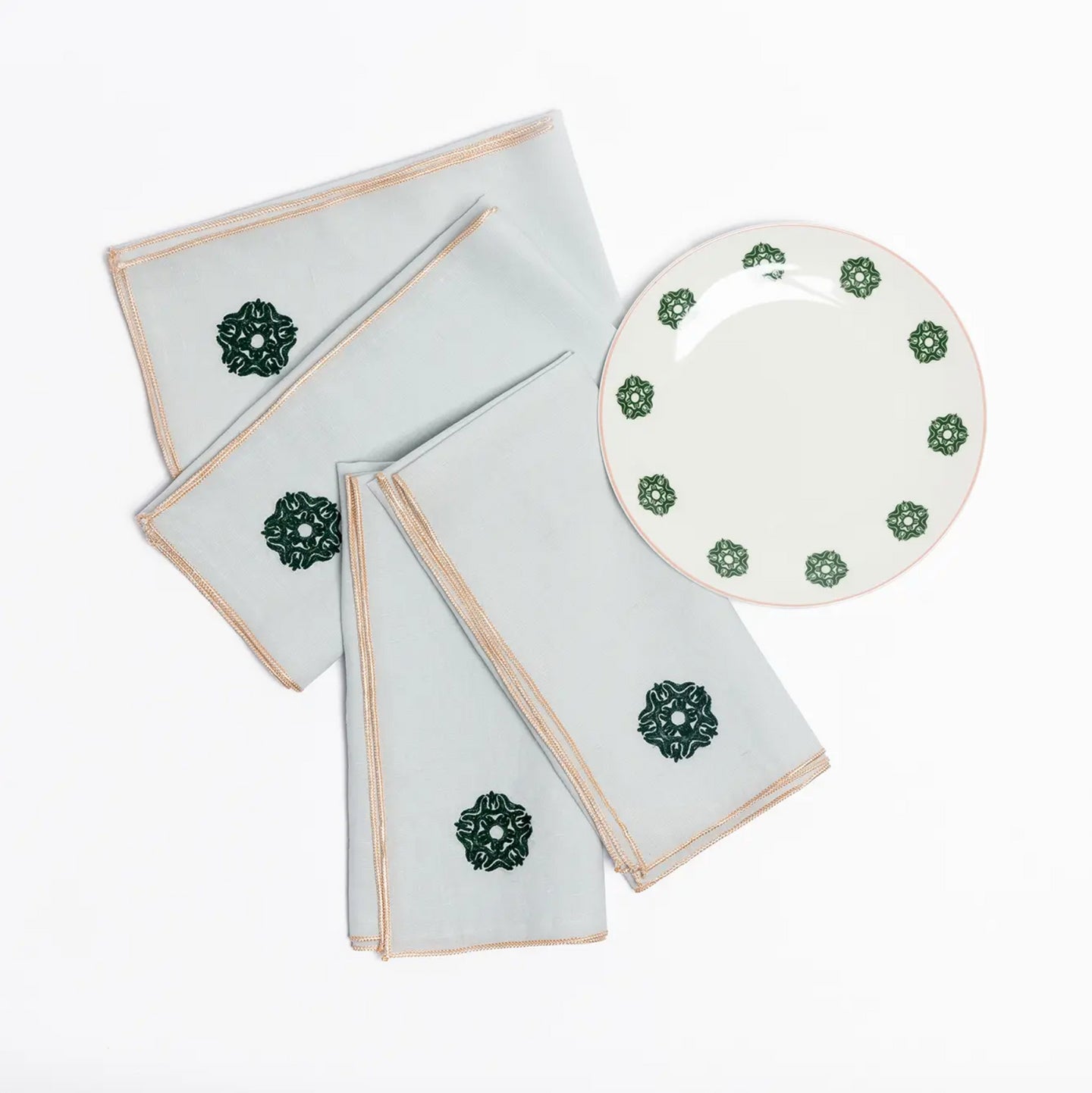 HIE x Revelry Napkins, Set of 4 with Salad Plate